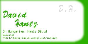 david hantz business card
